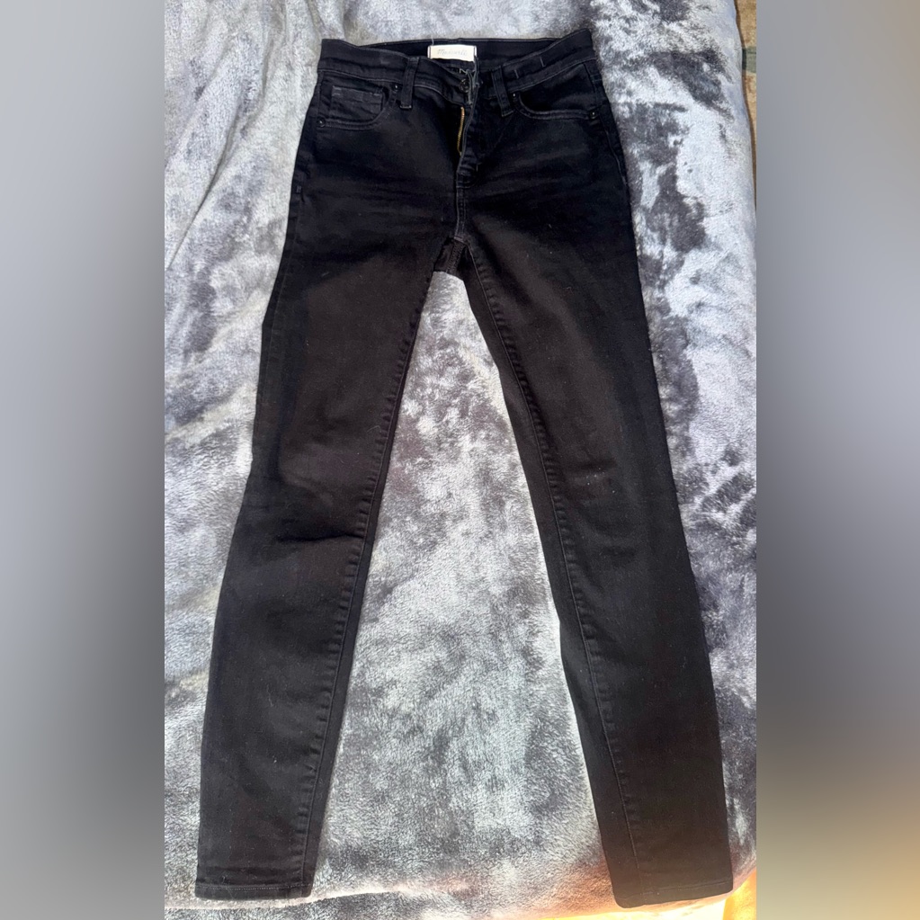 Madewell Women's Black High Rise Skinny Jeans